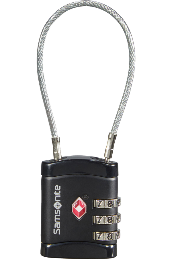 Samsonite Global Ta Cablelock 3 dial TSA Schwarz