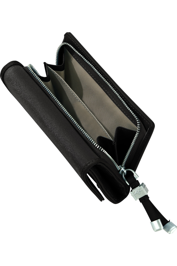 Samsonite Karissa Slg Wallet 12CC+ZIP EXT M  Schwarz