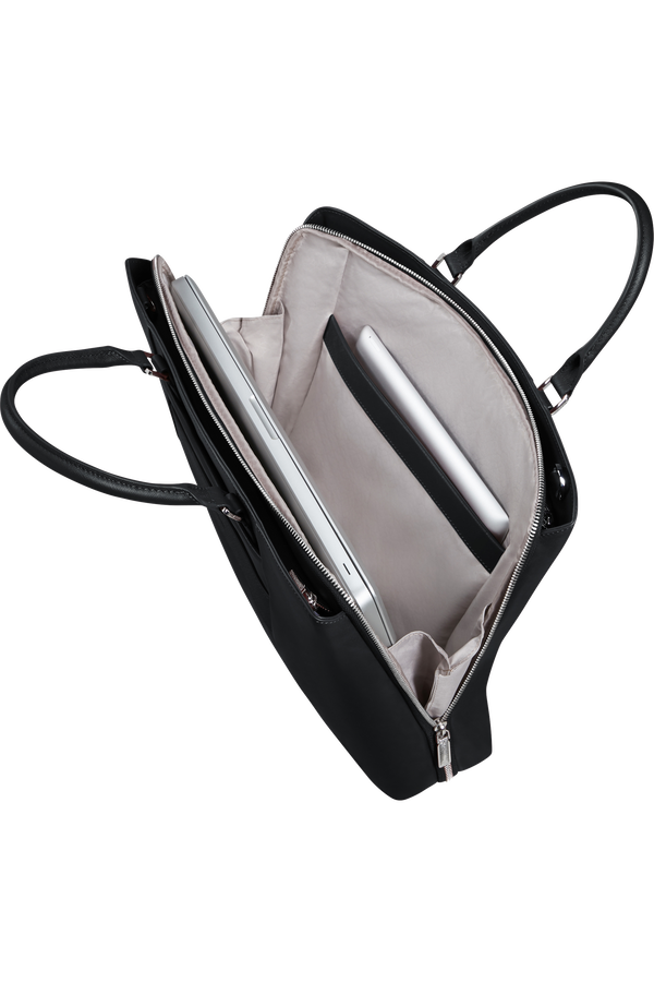 Image Biz Leather Sacoche Ordinateur 15.6" | Samsonite Image Biz Leather Briefcase 15.6'  Noir