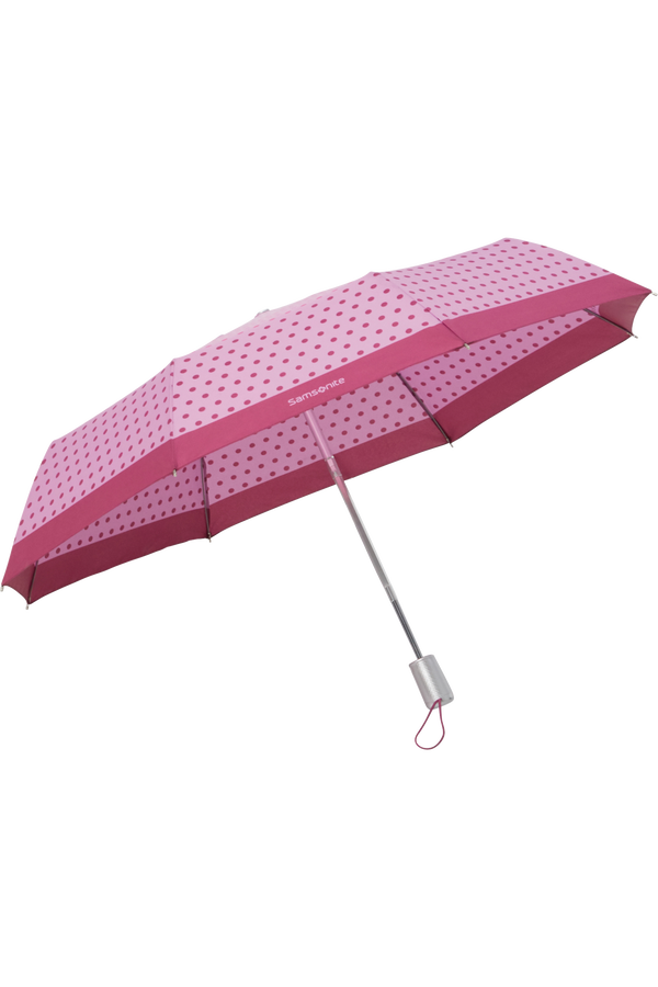 Samsonite Alu Drop S Safe 3 Sect. Auto O/C  Purple Dots