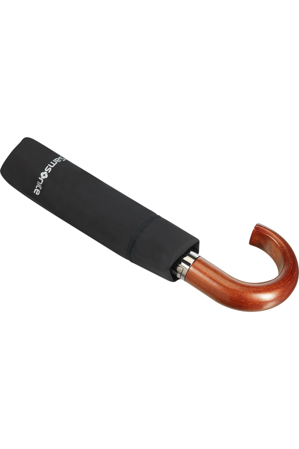 Samsonite Wood Classic S 3 Sect. Auto O/C Crook  Schwarz