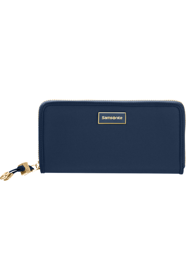 Samsonite Karissa Slg Wallet ZIP Around L  Bleu foncé