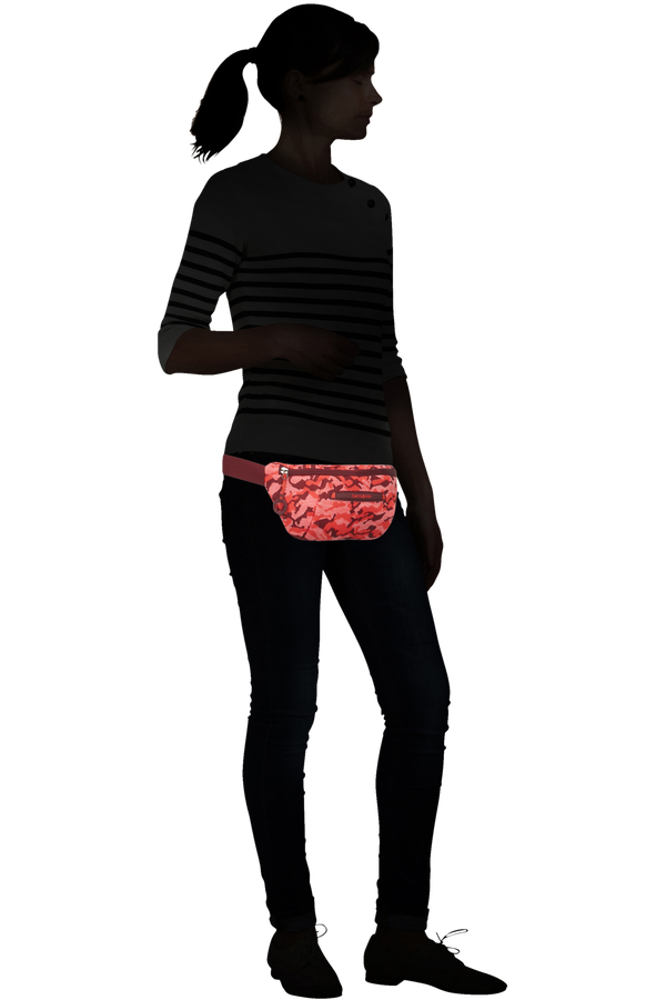 Samsonite Neoknit Belt Bag  Fluo Red Camo