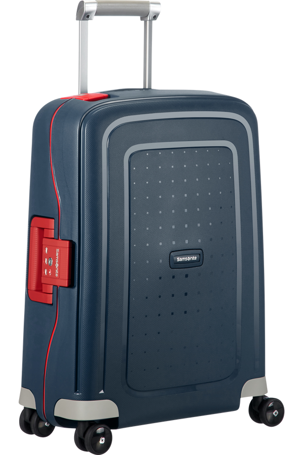 Samsonite S'Cure Spinner 55cm  Navy Blue/Capri Red