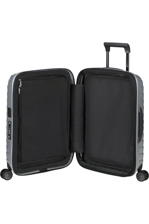 Samsonite Proxis Spinner Expandable Length 40cm 55cm  Silber