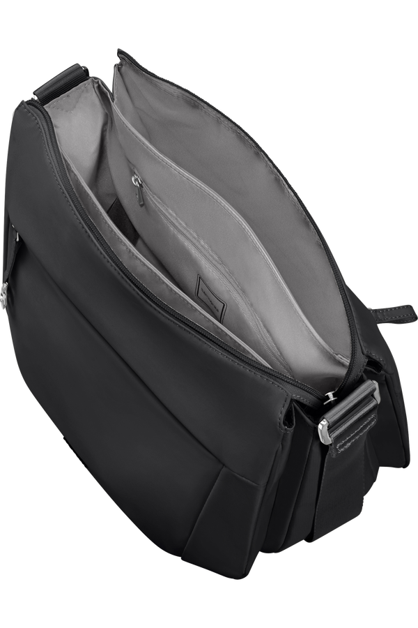 Samsonite Move 5.0 Hobo Bag Round 3 Comp.  Noir Samsonite Move 5.0 Hobo Bag Round 3 Comp.  Noir