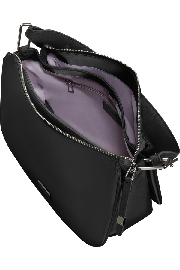 Samsonite Be-Her Hobo Bag Round 3 Compartments  Noir