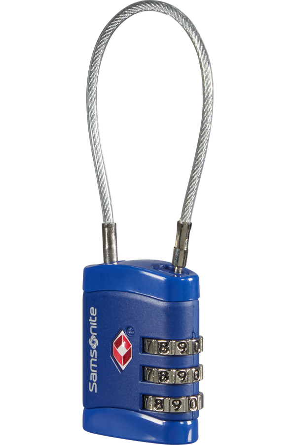 Samsonite Global Ta Cablelock 3 dial TSA Bleu nuit