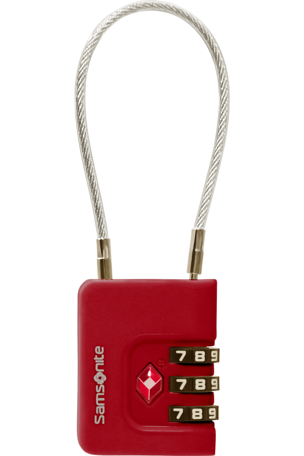 Samsonite Ta Revolution Cablelock 3 dial TSA  Rot