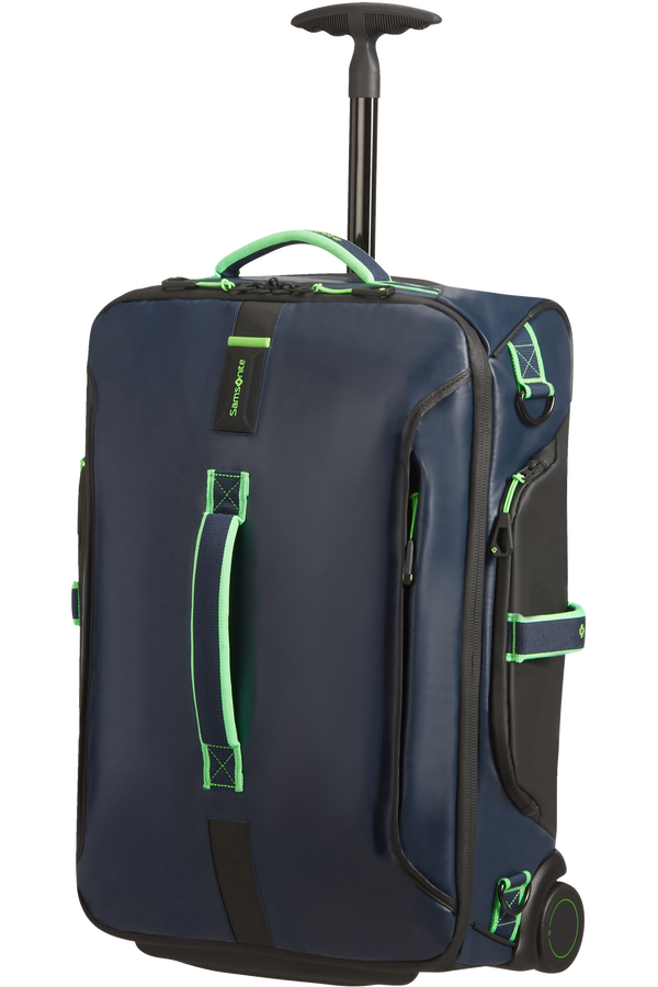 Samsonite Paradiver Light Duffle with wheels 55cm  Night Blue/Fluo Green