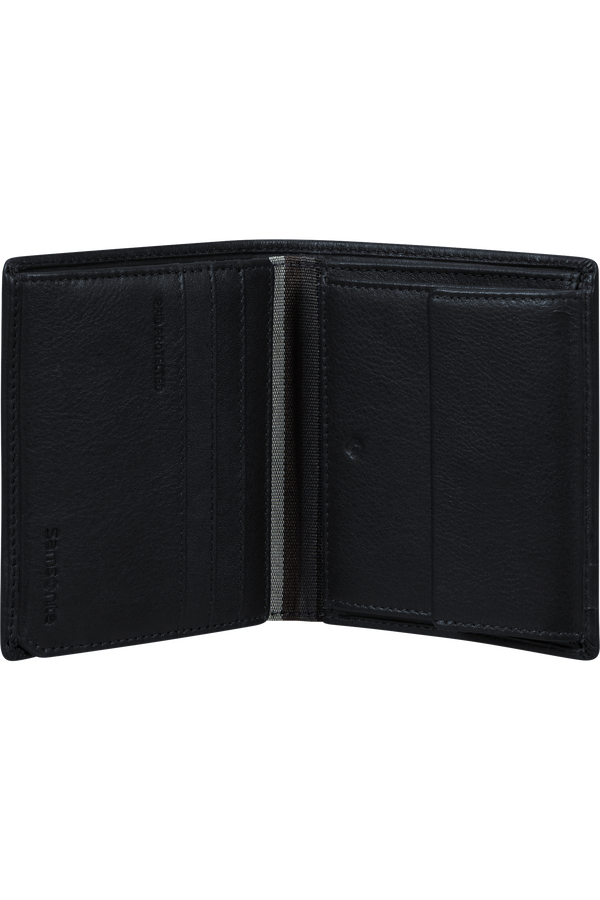 Samsonite Flagged Slg 144 - W S 8CC+HFL+C+2C  Schwarz Samsonite Flagged Slg 144 - W S 8CC+HFL+C+2C  Schwarz