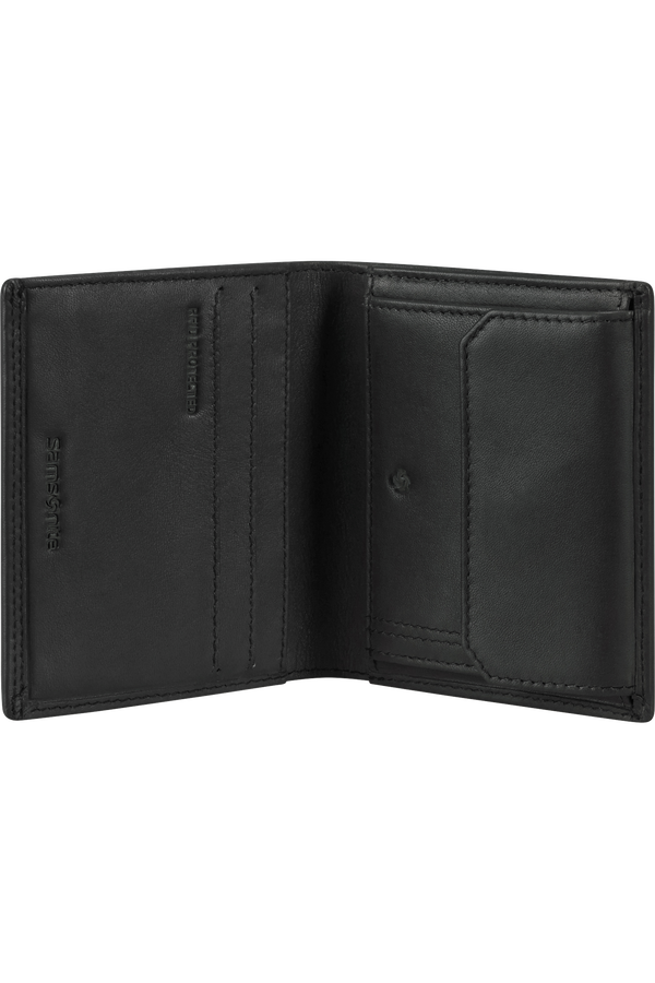 Samsonite Attack 2 Slg 124 - WAL S 3/2CC+COIN+C  Schwarz