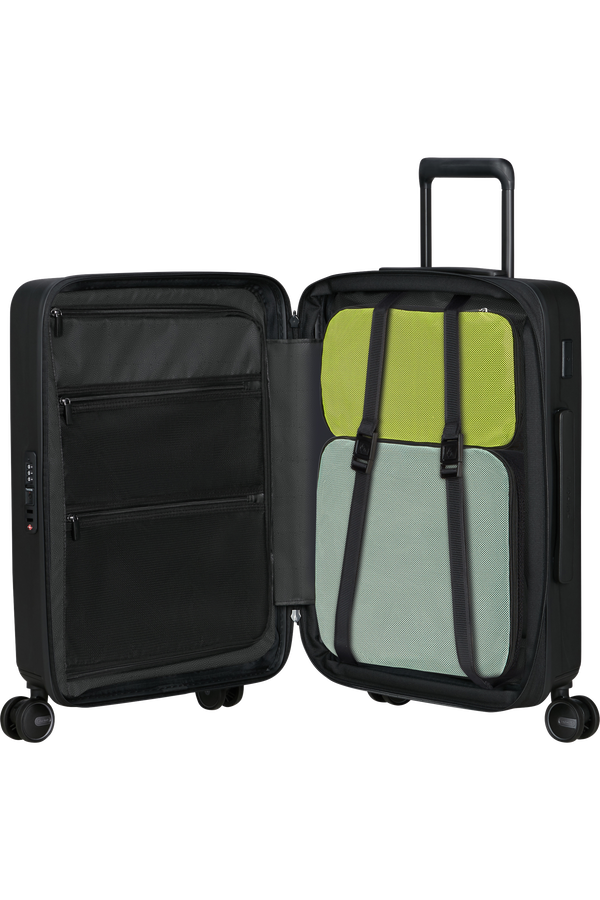 Samsonite Restackd Spinner Expandable Easy Access 55cm  Schwarz
