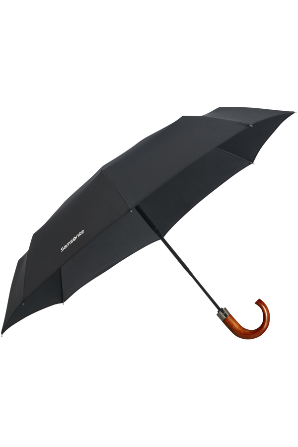 Samsonite Wood Classic S 3 Sect. Auto O/C Crook  Noir
