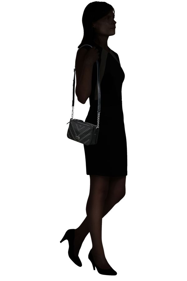 Samsonite Karissa 2.0 H. Shoulder Bag 3 C Studs S  Black Std