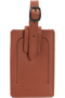 Samsonite Global Ta ID Leather Luggage Tag Cognac