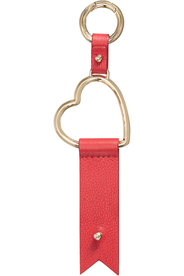 Samsonite Lady Charmy Heart Key Ring Rot Samsonite Lady Charmy Heart Key Ring Rot