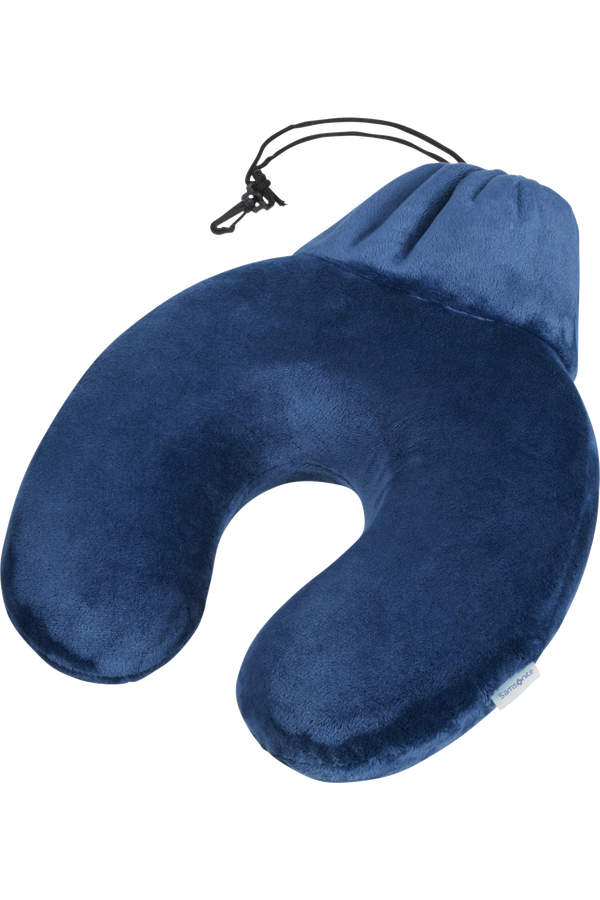 Samsonite Global Ta Memory Foam Pillow/Pouch Bleu nuit