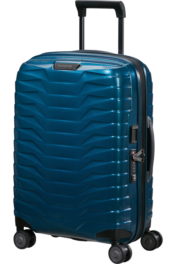 Samsonite Proxis Spinner Expandable Length 40cm 55cm  Bleu p&eacute;trole