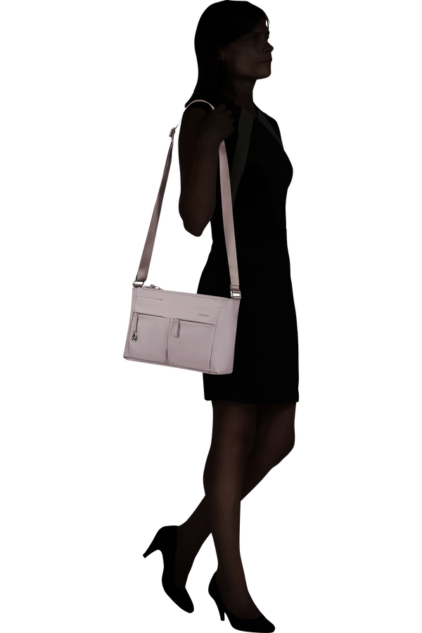 Samsonite Move 5.0 Horiz. Shoulder Bag + Flap  Light Beige