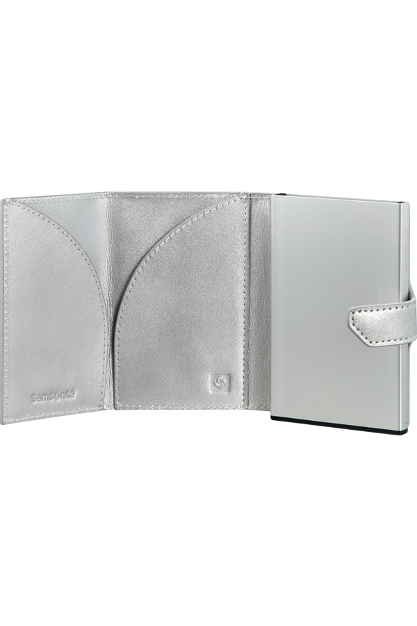 Samsonite Alu Fit Slide-up Wallet Proxis  Argent