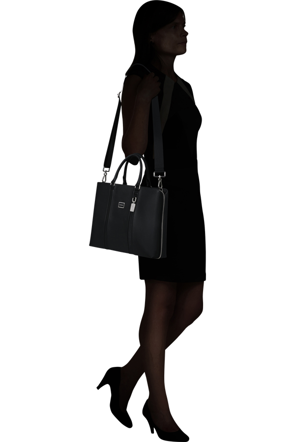 Image Biz Leather Aktentasche 15.6" | Samsonite Image Biz Leather Briefcase 15.6'  Schwarz