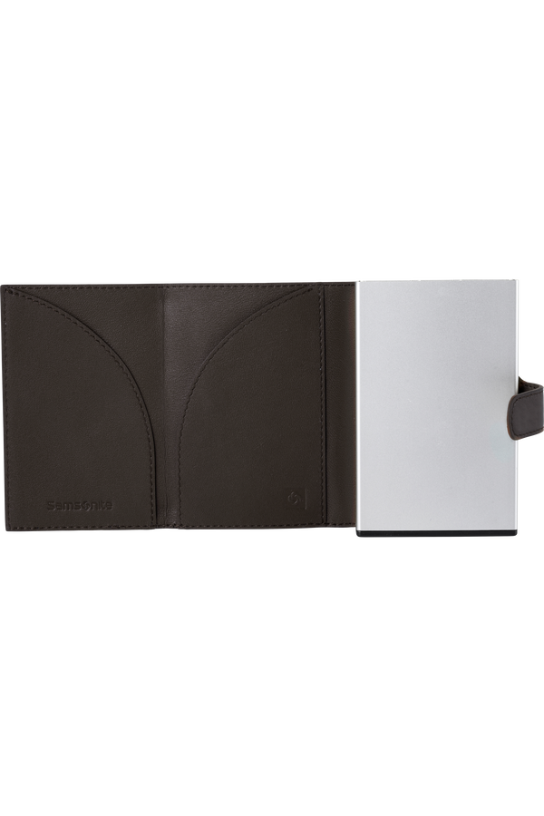 Samsonite Alu Fit 202 - Slide-up Wallet  Marron foncé Samsonite Alu Fit 202 - Slide-up Wallet  Marron foncé