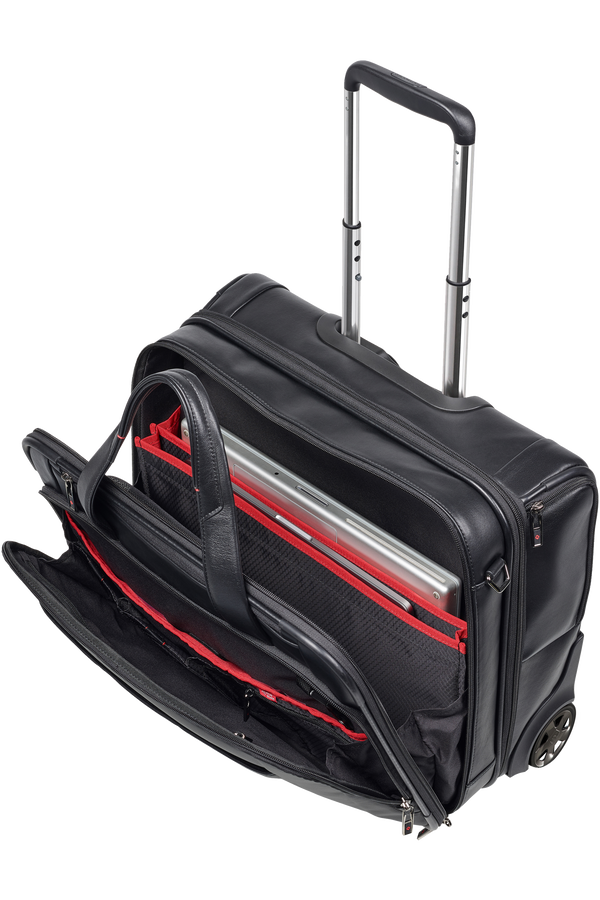 Samsonite Pro-Dlx 5 Lth Rolling Tote  15.6inch Noir