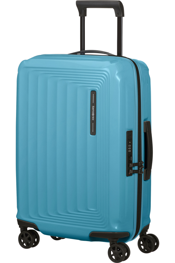 Samsonite Nuon Spinner Expandable 55cm  Metallic Ocean Blue