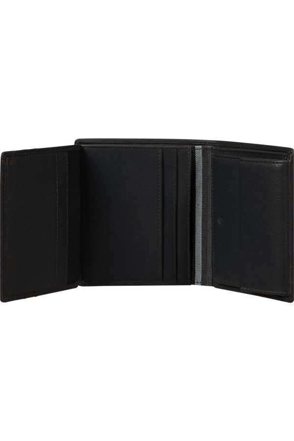 Samsonite Flagged Slg 144 - W S 8CC+HFL+C+2C  Schwarz Samsonite Flagged Slg 144 - W S 8CC+HFL+C+2C  Schwarz