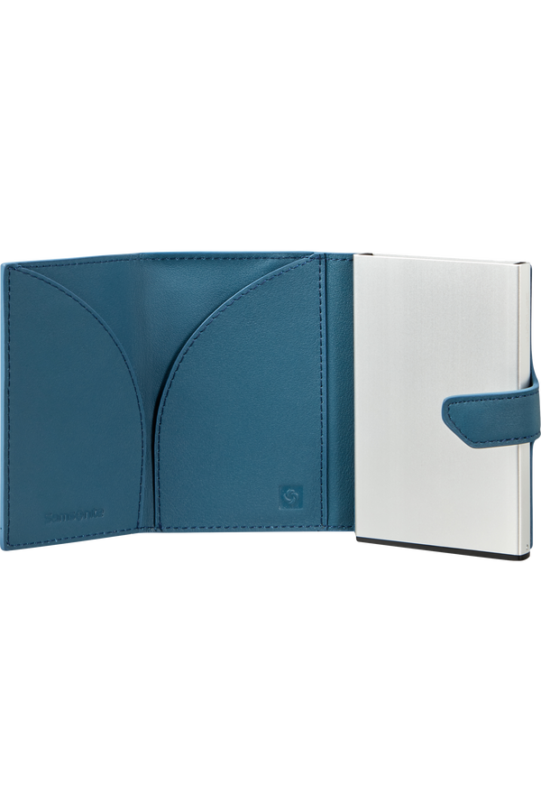 Samsonite Alu Fit Slide-up Wallet Proxis  Bleu pétrole Samsonite Alu Fit Slide-up Wallet Proxis  Bleu pétrole