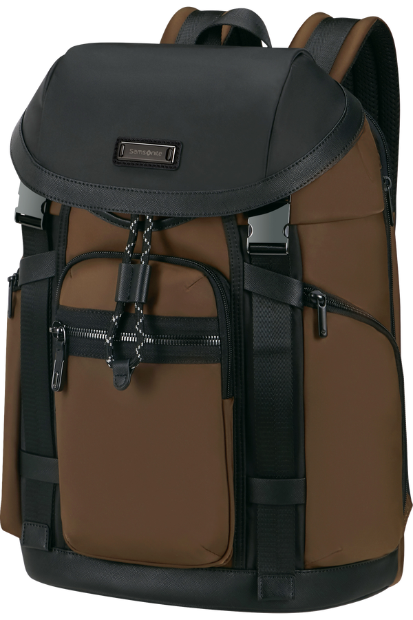 Samsonite Relyon Backpack M 15.6'' with flap  Braun