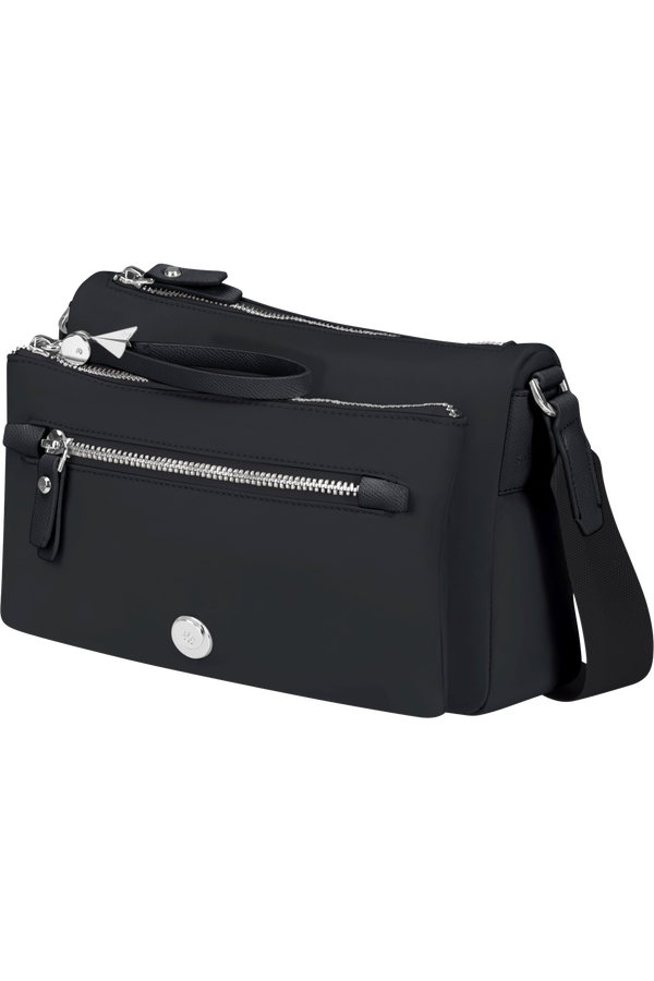Samsonite Karissa Evo Shoulder Bag + Pouch  Noir Samsonite Karissa Evo Shoulder Bag + Pouch  Noir