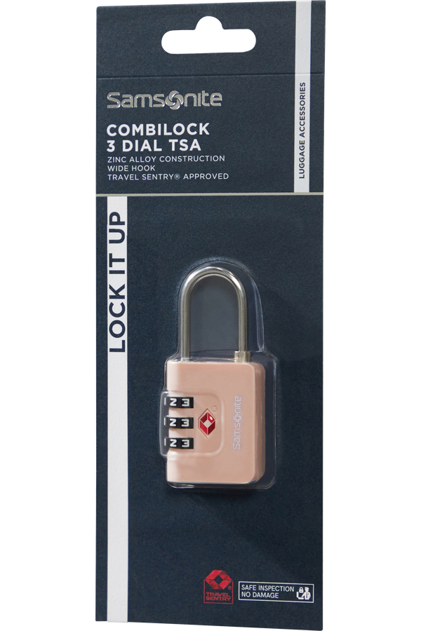 Samsonite Ta Revolution Combilock 3 dial TSA  Rose