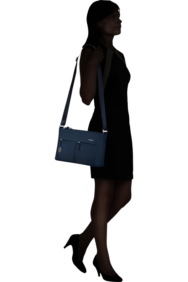 Samsonite Move 5.0 Horiz. Shoulder Bag + Flap  Bleu foncé Samsonite Move 5.0 Horiz. Shoulder Bag + Flap  Bleu foncé