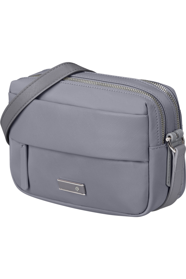Samsonite Zalia 3.0 Shoulder Bag 2 Comp  Gris métal