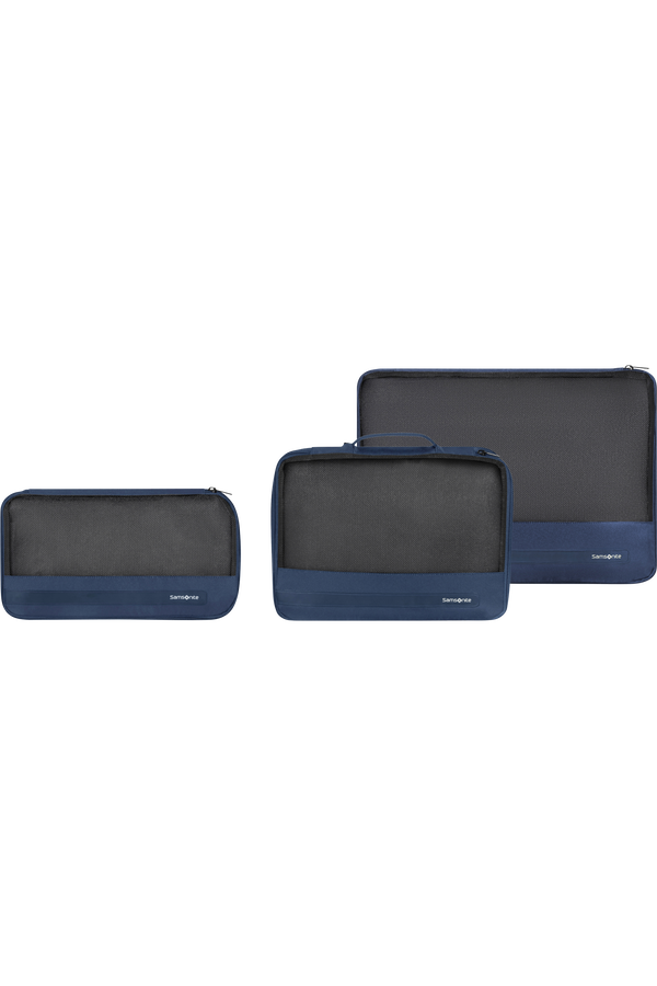Samsonite Ta Revolution Set of 3 Packing Cubes  Bleu nuit