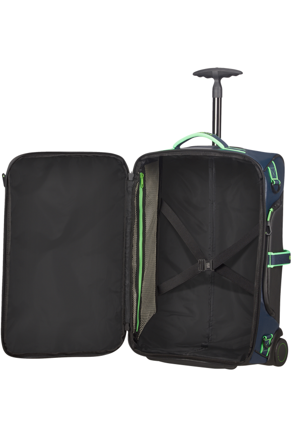 Samsonite Paradiver Light Duffle with wheels 55cm  Night Blue/Fluo Green