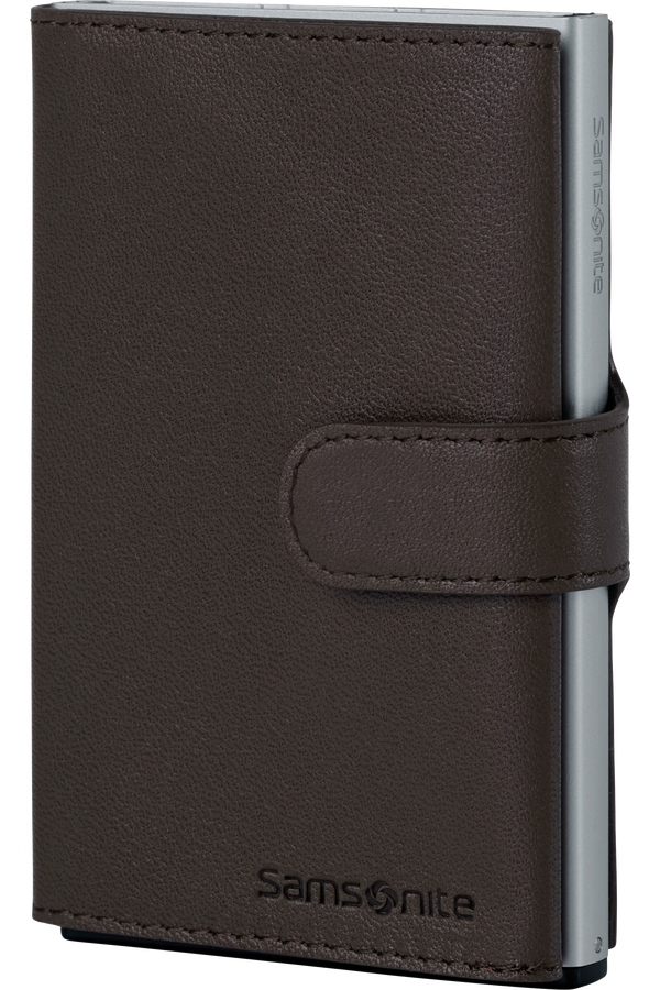 Samsonite Alu Fit 202 - Slide-up Wallet  Marron foncé Samsonite Alu Fit 202 - Slide-up Wallet  Marron foncé