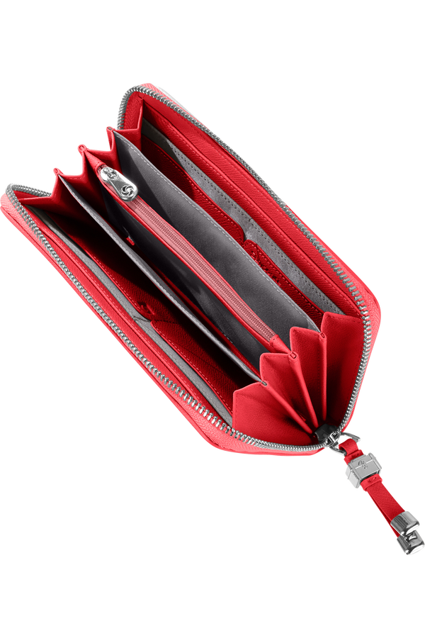 Samsonite Karissa Slg Wallet ZIP Around L  Formula Red