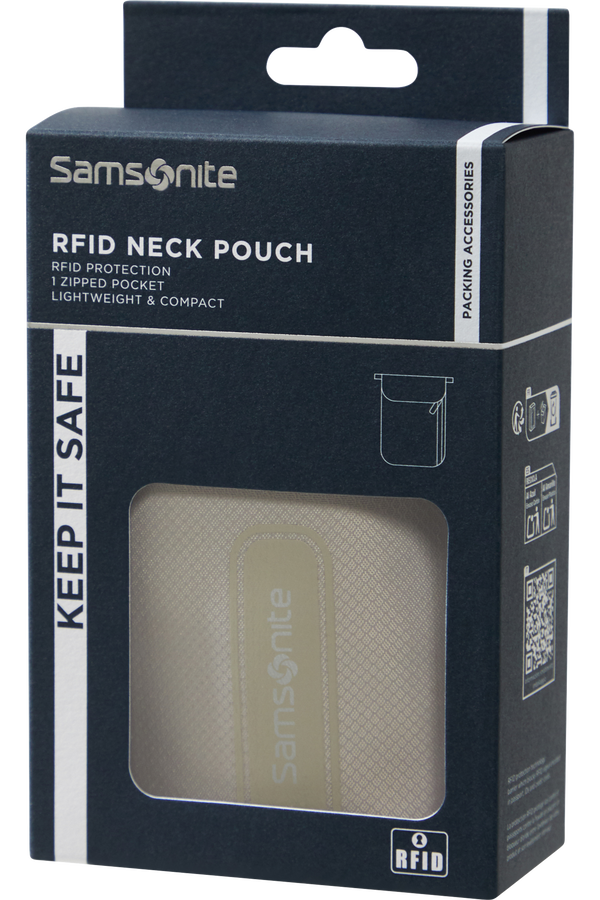 Samsonite Ta Revolution RFID Neck Pouch  Gris eclipse