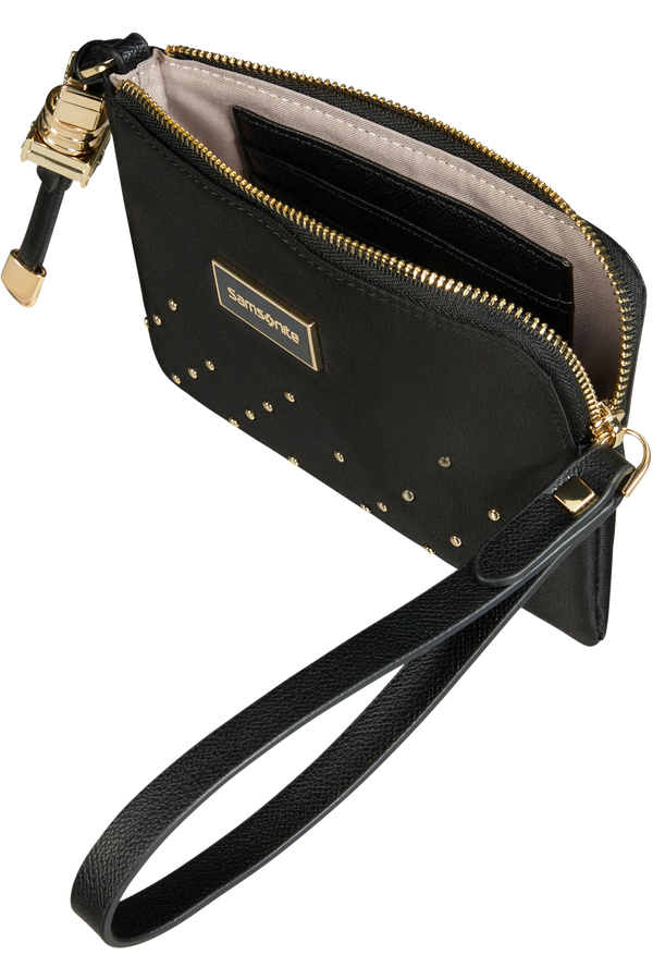 Samsonite Karissa Slg Flat Pouch 3CC Studs  Noir Samsonite Karissa Slg Flat Pouch 3CC Studs  Noir
